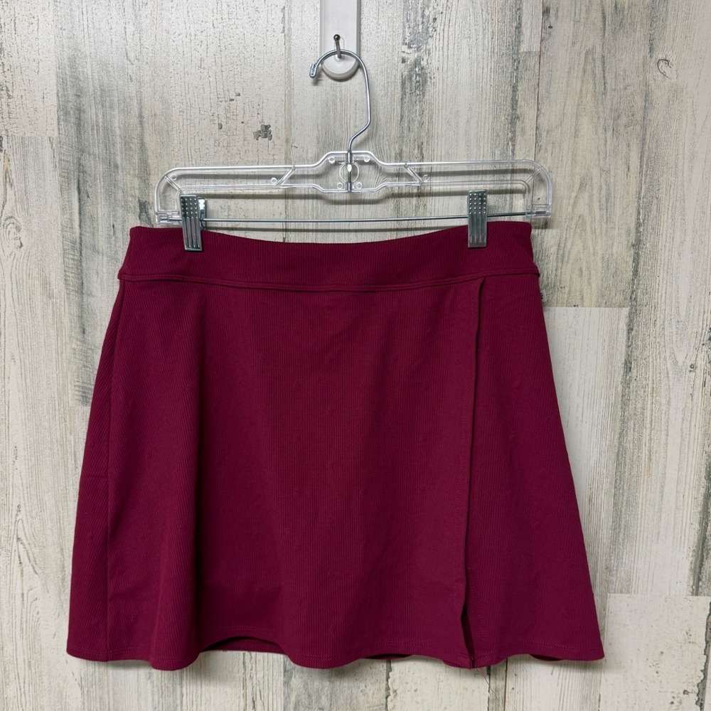 Marika Women Ellie Ribbed Skort Active Berry Pink Size Large Athletic Tennis